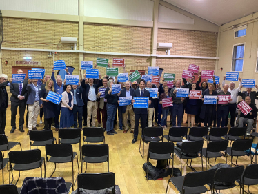 Tom Pridham and the Battersea Conservatives following his selection.