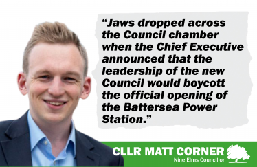 Cllr Corner on Battersea Power Station